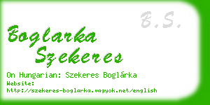boglarka szekeres business card
