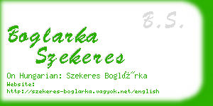 boglarka szekeres business card